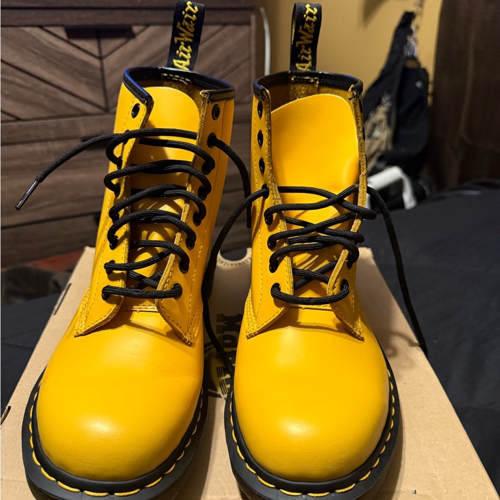 Dr. Martens 1460 Yellow Boots